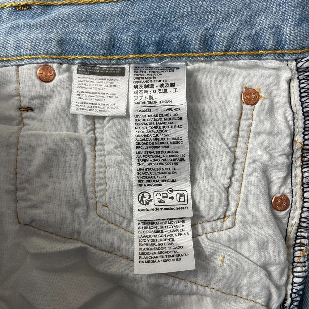 Levis 501 Jeans Mens 40x34 Blue Original Fit Straight Denim Casual 90s Cowboy